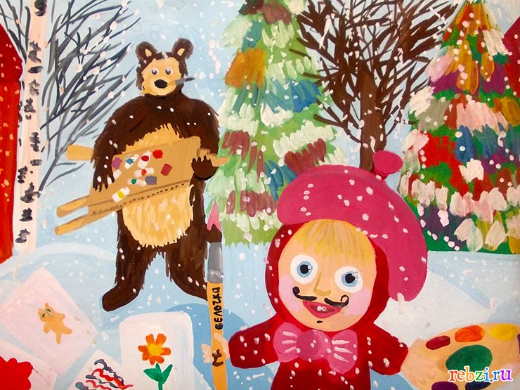 Маша и Медведь: Рисуем Машу