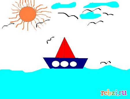 Кораблик детский рисунок (26 фото) » Рисунки для срисовки и не только