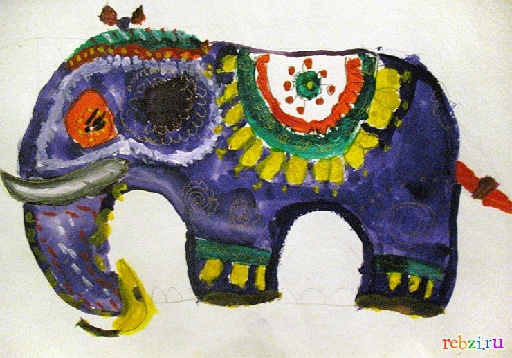 Керамическая фигурка-раскраска Слон купить в Москве в инернет-магазине Всё Малышам